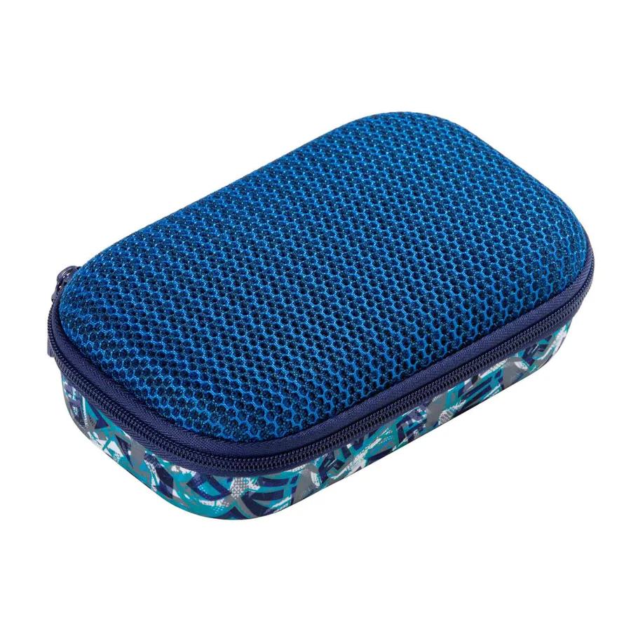 ZIPIT Mesh Pencil Box Blue Mesh Top 