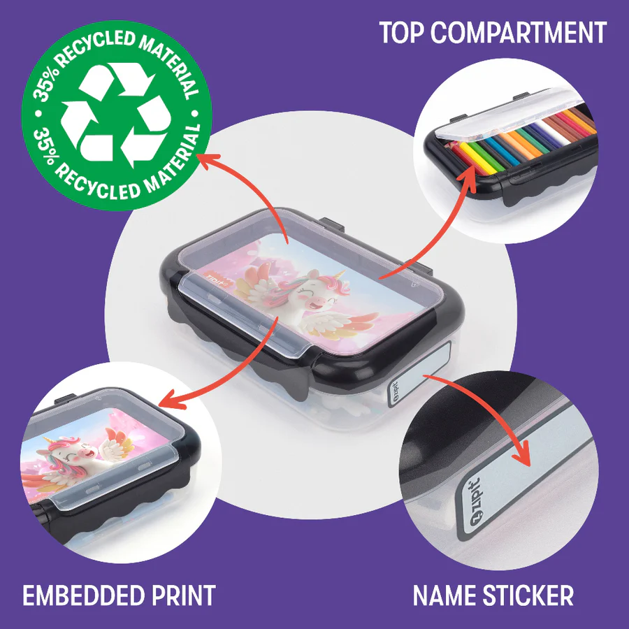 2 Compartment Recycled Box - ZIPIT