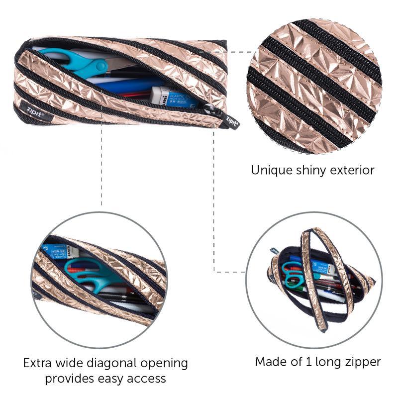 ZIPIT Metallic Pouch 