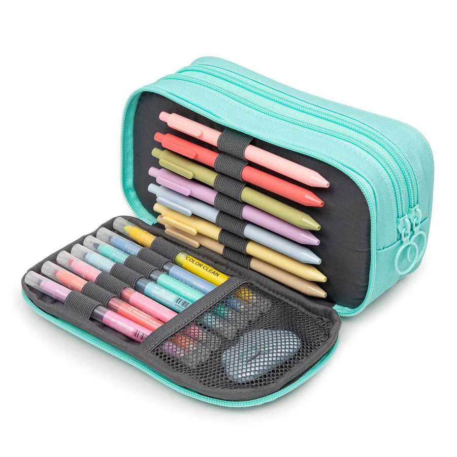 Half & Half Pencil Case Pencil/Storage Box ZIPIT 