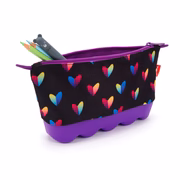 Heart & Flower Silicone Pencil Case