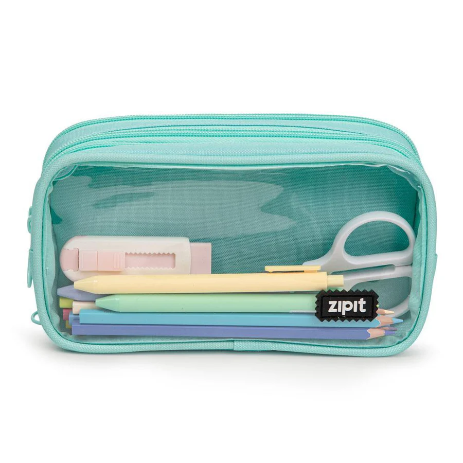 Half & Half Pencil Case Pencil/Storage Box ZIPIT 