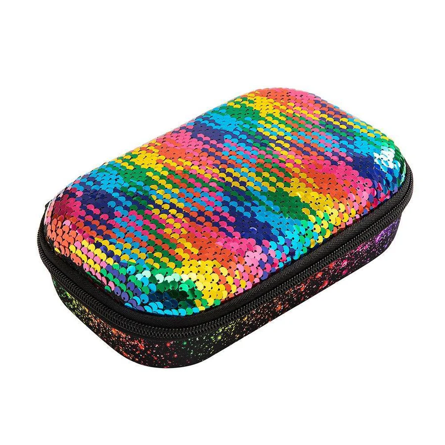 Sequin Pencil Box Pencil/Storage Box ZIPIT 
