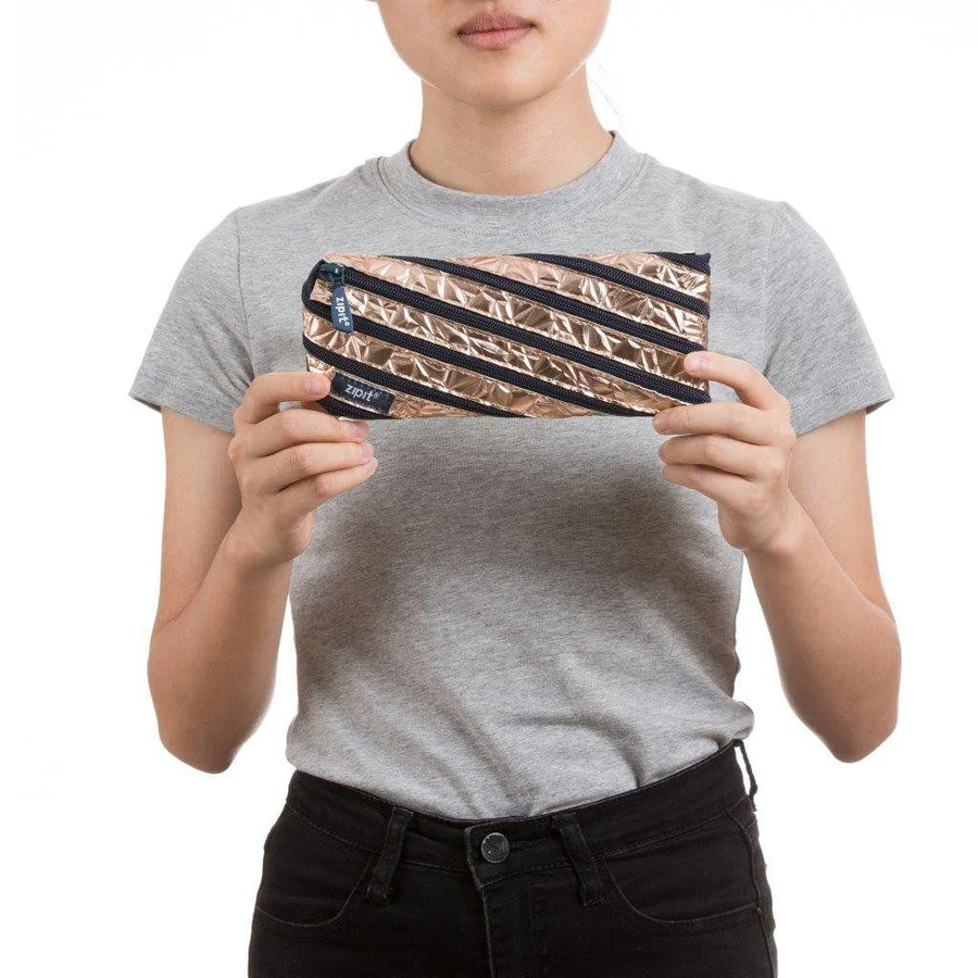 ZIPIT Metallic Pouch 