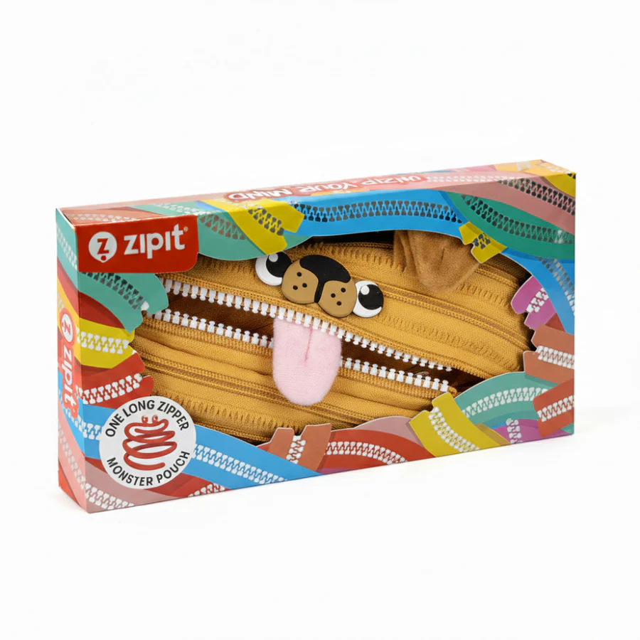 Zipit monster pouch packaging on a white background