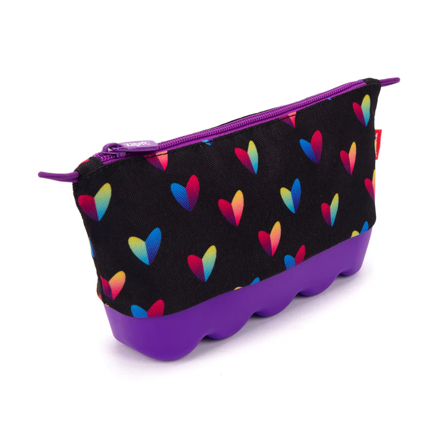 Heart & Flower Silicone Pencil Case